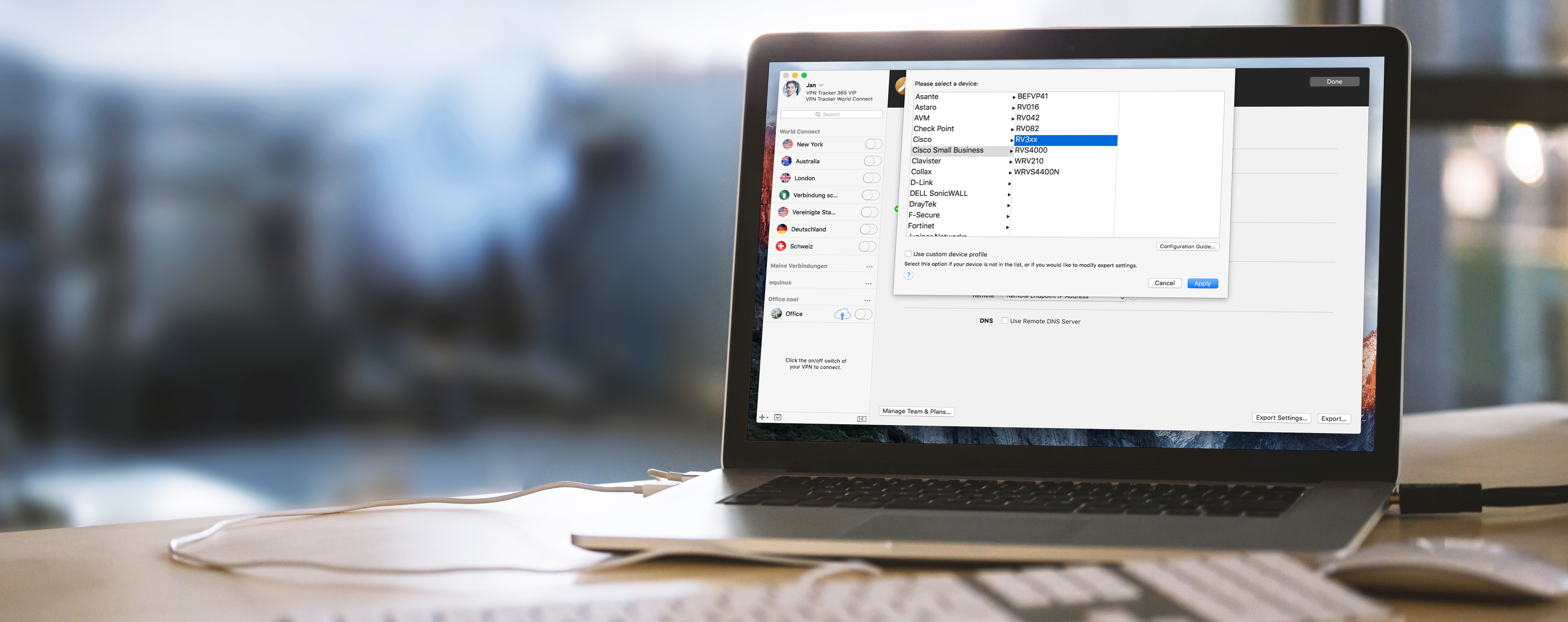VPN Tracker ist ready für macOS Sierra