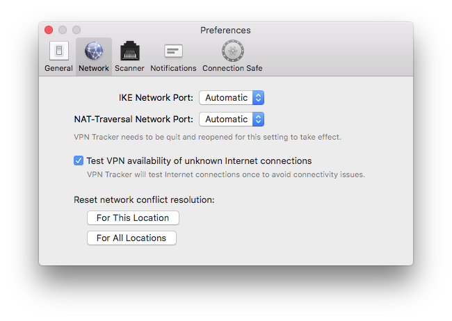 Reset choices of overlapping networks