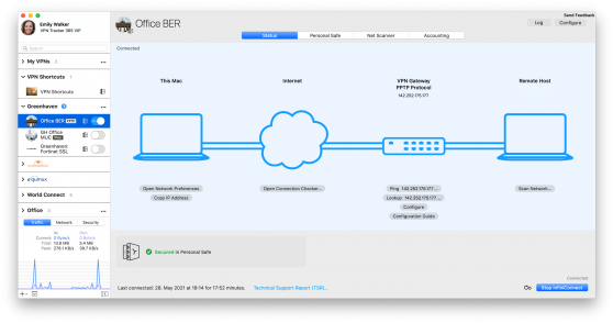 new app sidebar in vpn tracker 365