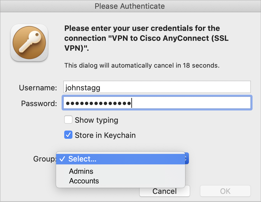 lync for mac 14.4.1 over vpn